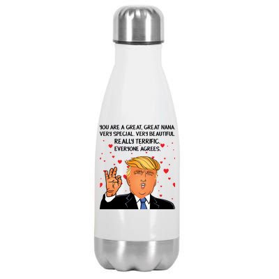 Nana Donald Trump Stainless Steel Insulated Water Bottle