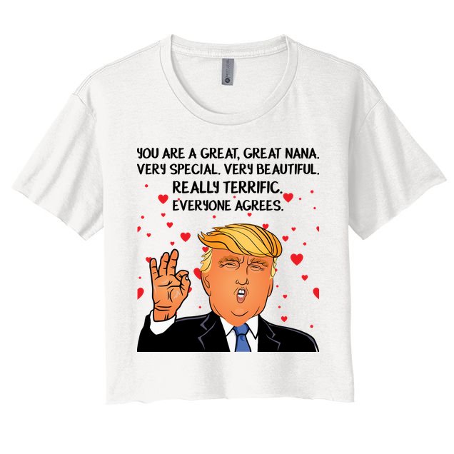 Nana Donald Trump Crop Top