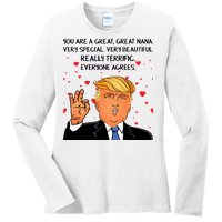 Nana Donald Trump Ladies Long Sleeve Shirt