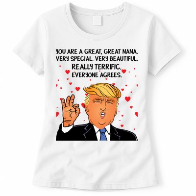 Nana Donald Trump Womens T-Shirt