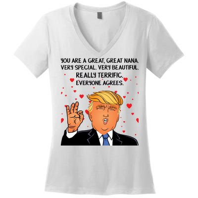 Nana Donald Trump Women's V-Neck T-Shirt