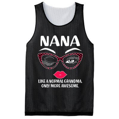Nana Like A Normal Grandma Only More Awesome Mesh Reversible Basketball Jersey Tank