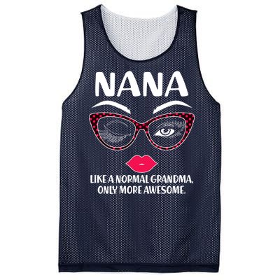 Nana Like A Normal Grandma Only More Awesome Mesh Reversible Basketball Jersey Tank