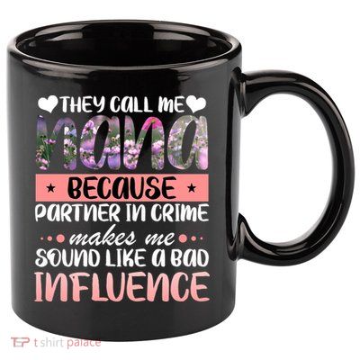 Nana Partner In Crime 11oz C Handle Ceramic Mug
