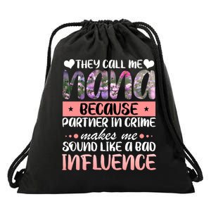 Nana Partner In Crime Drawstring Bag