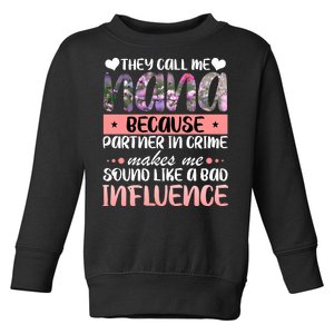 Nana Partner In Crime Toddler Sweatshirt