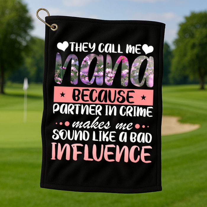 Nana Partner In Crime Golf Towel