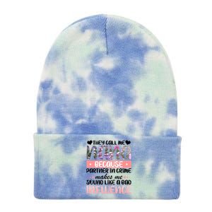 Nana Partner In Crime Tie Dye 12in Knit Beanie