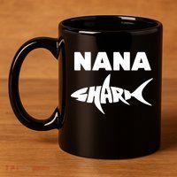 Nana Shark 11oz C Handle Ceramic Mug
