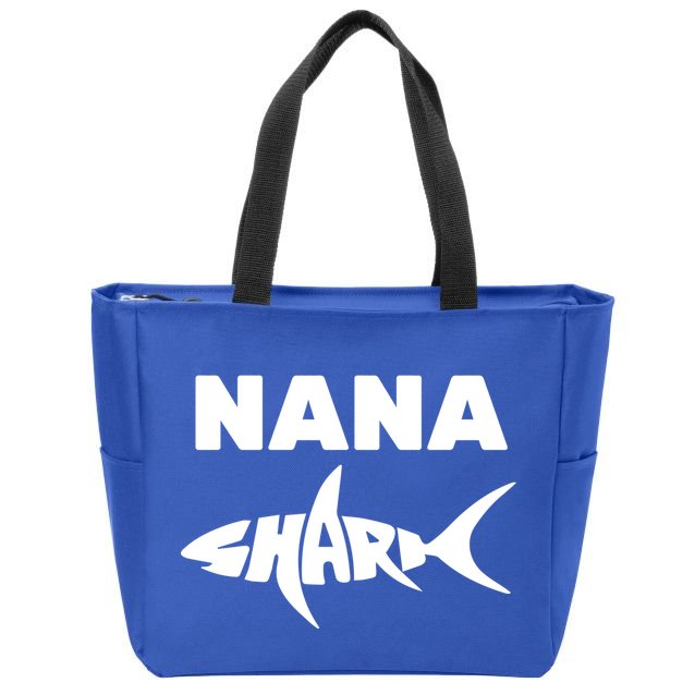 Nana Shark Zip Tote Bag