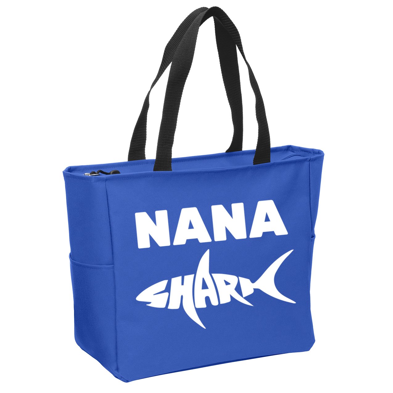 Nana Shark Zip Tote Bag