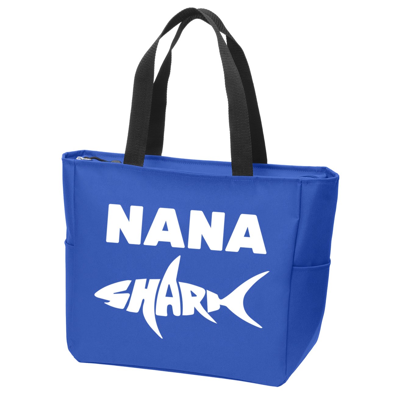 Nana Shark Zip Tote Bag