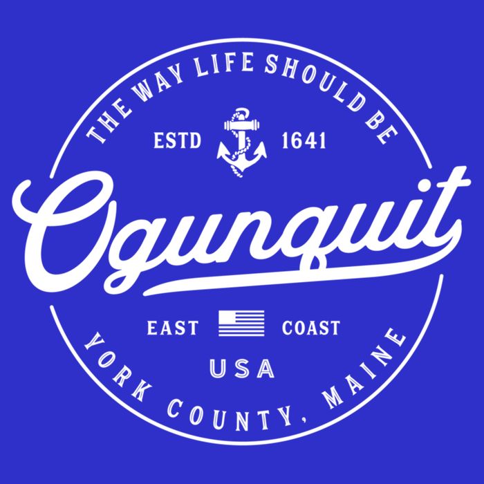 Nautical Anchor Ogunquit Maine Travel Vacation Gift 16 in Basic Backpack