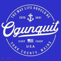 Nautical Anchor Ogunquit Maine Travel Vacation Gift Tank Top