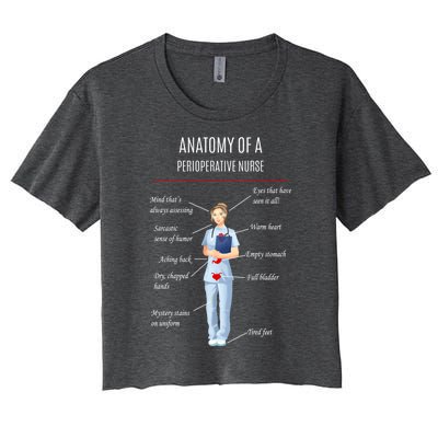 Nurse Anatomy Of A Perioperative Nurse Great Gift Women's Crop Top Tee