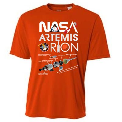 Nasa Artemis Orion Space Launch System SLS Schematics Cooling Performance Crew T-Shirt