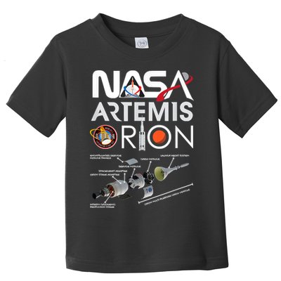 Nasa Artemis Orion Space Launch System SLS Schematics Toddler T-Shirt