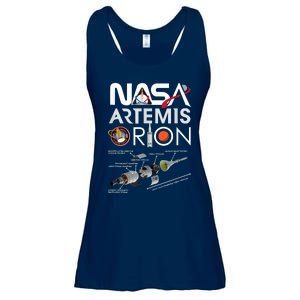 Nasa Artemis Orion Space Launch System SLS Schematics Ladies Essential Flowy Tank