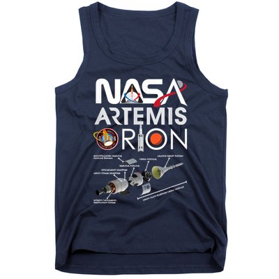 Nasa Artemis Orion Space Launch System SLS Schematics Tank Top