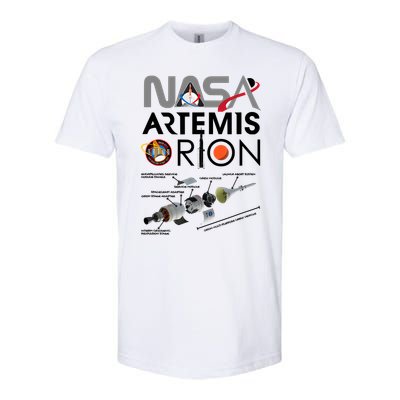 Nasa Artemis Orion Space Launch System SLS Schematics Softstyle CVC T-Shirt