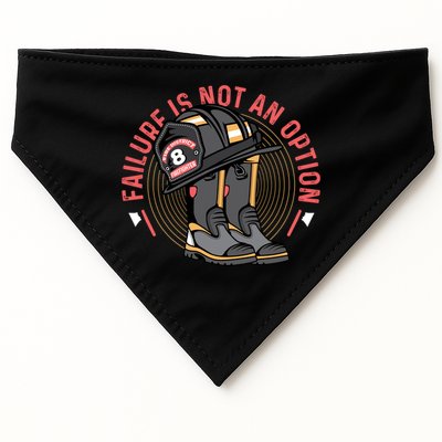 Not An Option Volunteer Firefighter Gift USA-Made Doggie Bandana