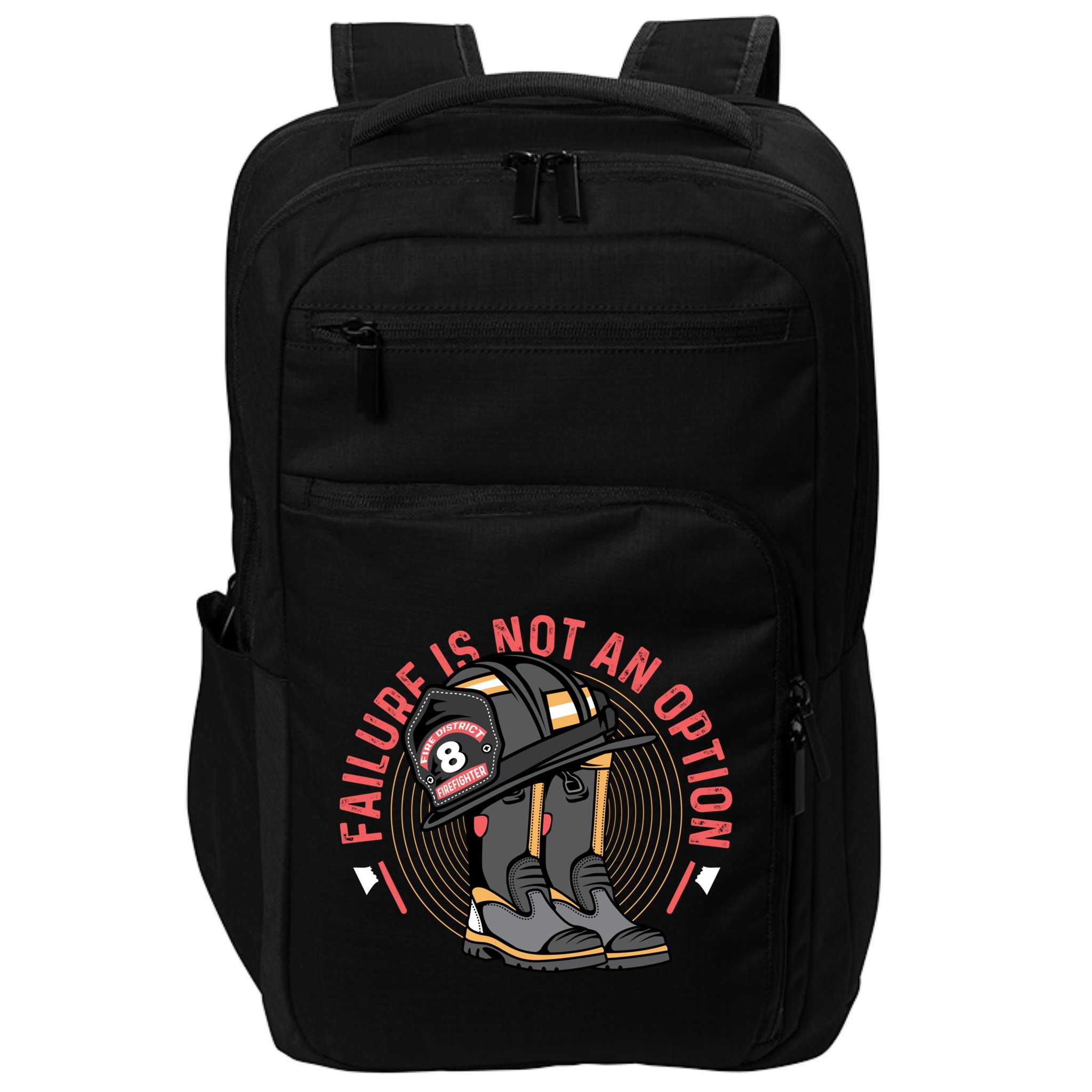 Not An Option Volunteer Firefighter Gift Impact Tech Backpack