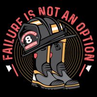 Not An Option Volunteer Firefighter Gift Sustainable Bucket Hat