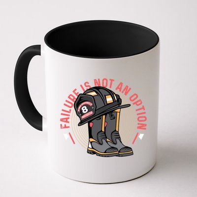 Not An Option Volunteer Firefighter Gift Mug