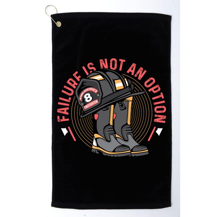 Not An Option Volunteer Firefighter Gift Golf Towel