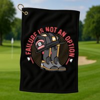 Not An Option Volunteer Firefighter Gift Golf Towel