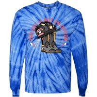 Not An Option Volunteer Firefighter Gift Tie-Dye Long Sleeve Shirt