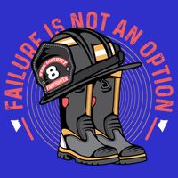 Not An Option Volunteer Firefighter Gift Zip Tote Bag