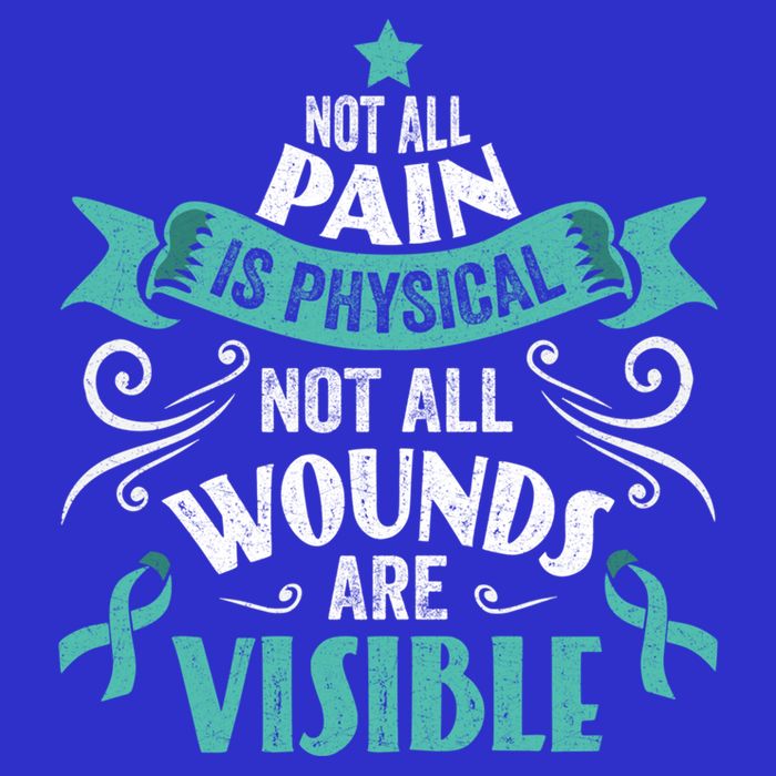 Not All Pain Is Physical Not All Wounds Are Visible Gift Mousepad