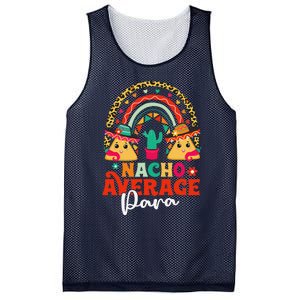 Nacho Average Paraprofessional Cinco De Mayo Mexican Para Mesh Reversible Basketball Jersey Tank