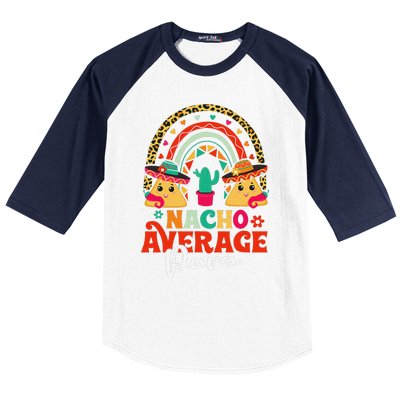 Nacho Average Paraprofessional Cinco De Mayo Mexican Para Baseball Sleeve Shirt