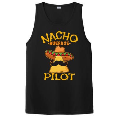 Nacho Average Pilot Aviator Flight Captain Cinco De Mayo PosiCharge Competitor Tank