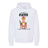 Not A Player I Just Crush A Lot Funny Christmas Nutcracker Premium Hoodie