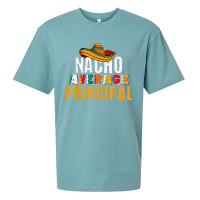 Nacho Average Principal Cinco De Mayo Funny Mexican Latin Sueded Cloud Jersey T-Shirt