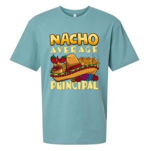 Nacho Average Principal Tacos Mexican Sombrero Cinco De Mayo Sueded Cloud Jersey T-Shirt