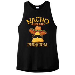 Nacho Average Principal Administrator Director Cinco De Mayo Ladies PosiCharge Tri-Blend Wicking Tank