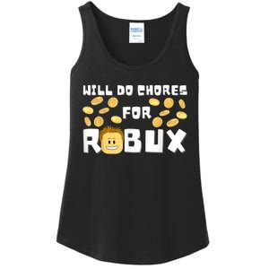 Noob And Professional Gamer Will Do Chores For Robux Ladies Essential Tank