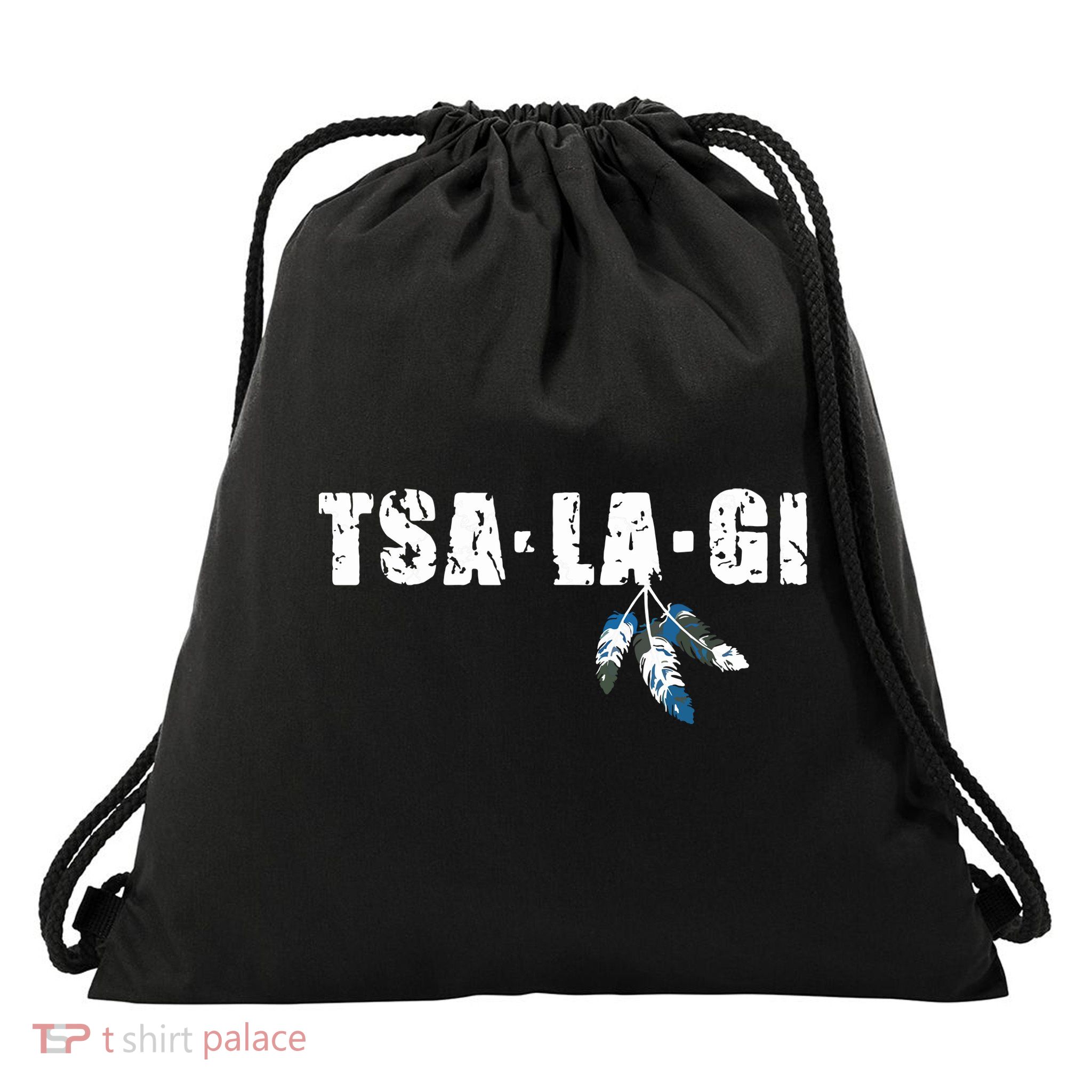 Native American Pride Cherokee Keetoowah Nation Tsi Tsalagi Drawstring Bag