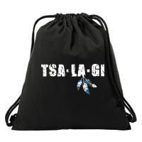 Native American Pride Cherokee Keetoowah Nation Tsi Tsalagi Drawstring Bag