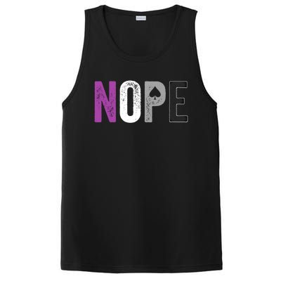 Nope Asexual Pride Meaningful Gift Asexuality Ace Flag Ally Gift PosiCharge Competitor Tank