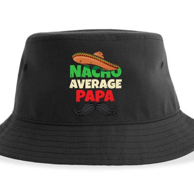 Nacho Average Papa Italy Father Day Apparel Italian Dad Sustainable Bucket Hat