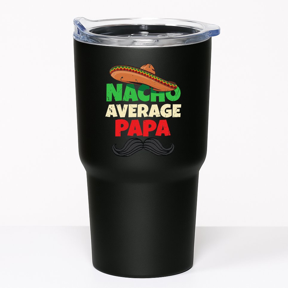 Nacho Average Papa Italy Father Day Apparel Italian Dad Tumbler