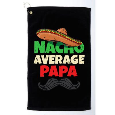 Nacho Average Papa Italy Father Day Apparel Italian Dad Golf Towel