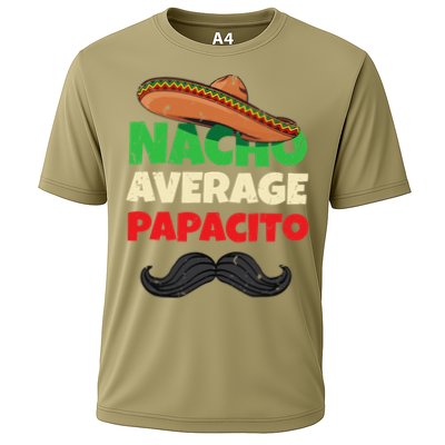 Nacho Average Papacito Mexican Father Day Apparel Latino Dad Cooling Performance Crew T-Shirt