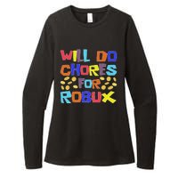 Noob And Professional Gamer Will Do Chores For Robux Womens CVC Long Sleeve Shirt