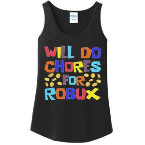 Noob And Professional Gamer Will Do Chores For Robux Ladies Essential Tank